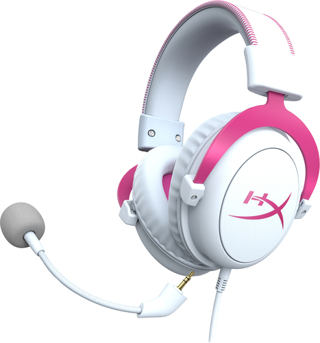 HyperX Cloud II - Gaming Headset (White-Pink) – image 5