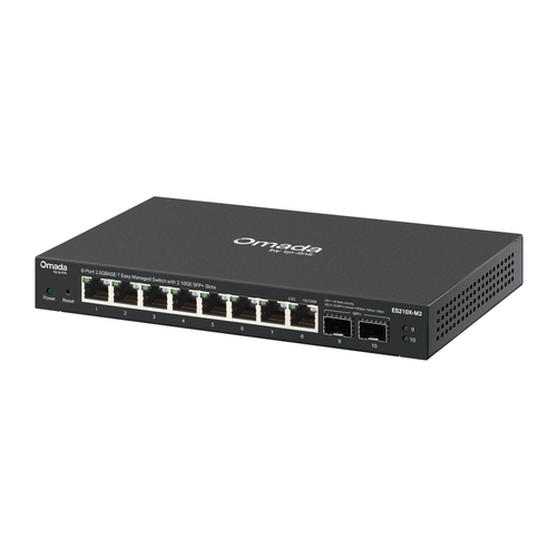 TP-Link ES210X-M2 netwerk-switch Managed 2.5G Ethernet (100/1000/2500) Bureaublad-/wandmontage Zwart, afbeelding 3