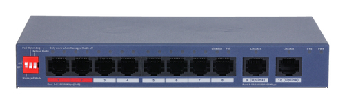 Dahua Technology CS4010-8ET2GT-110 network switch Managed L2 Gigabit Ethernet (10/100/1000) Power over Ethernet (PoE) Blue – image 2