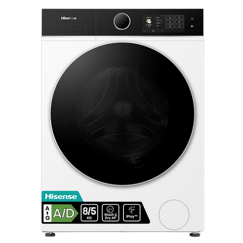 Hisense WD5I8043BWF Was-droogcombinatie Wit
