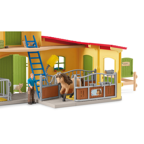 Schleich Farm World - Ponystal met IJslanderhengst speelfiguur, afbeelding 5