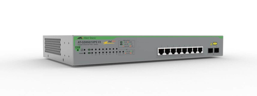 Allied Telesis AT-GS950/10PS-V2 network switch Managed Gigabit Ethernet (10/100/1000) Power over Ethernet (PoE) 19U Grey