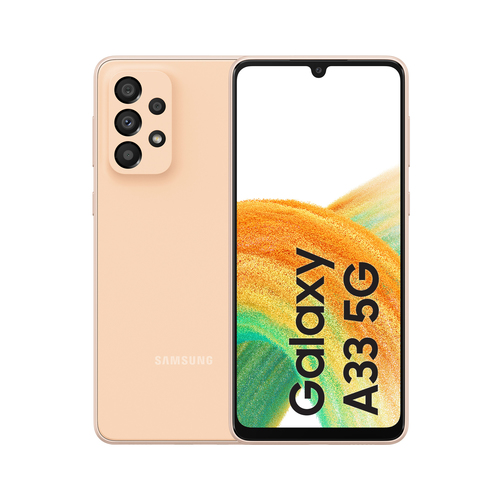 Samsung Galaxy A33 5G SM-A336B 16.3 cm (6.4") Hybrid Dual SIM Android 12 USB Type-C 6 GB 128 GB 5000 mAh Peach