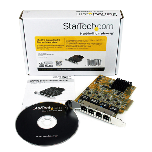 StarTech.com 4 Port PCI Express Gigabit Ethernet NIC Network Adapter Card – image 5