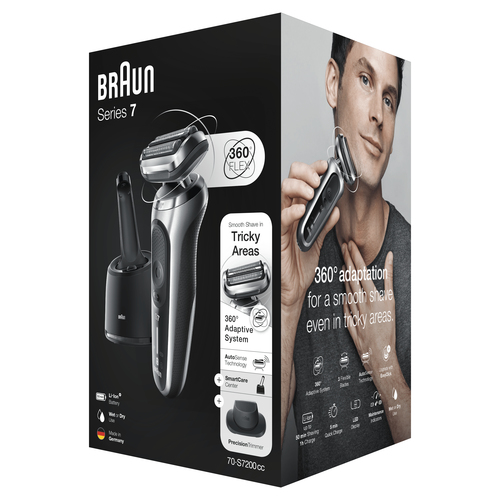 Braun Series 7 70-S7200cc Foil shaver Trimmer Silver – image 9