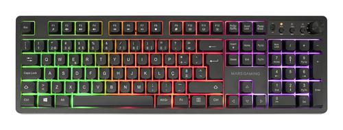 Mars Gaming MCPWXPT keyboard Mouse included RF Wireless + USB QWERTY Portuguese Black – image 2