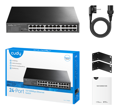 Cudy 24-Port 10/100 Mbps Metal Switch, afbeelding 4