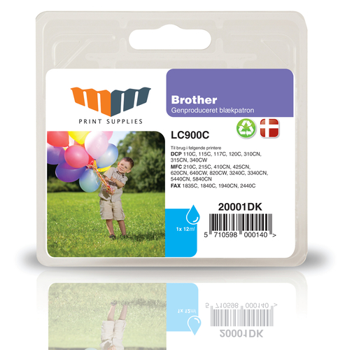 MM Cyan Inkjet Cartridge - Replaces Brother LC900C