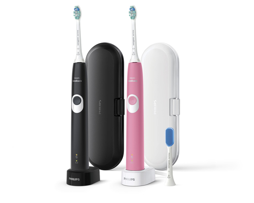 Philips Sonicare ProtectiveClean 4300 HX6402/85 electric toothbrush Adult Sonic toothbrush Black, Pink, White – image 2