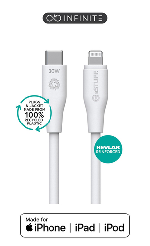 eSTUFF ES602370 кабель с разъемами Lightning 3 m Белый