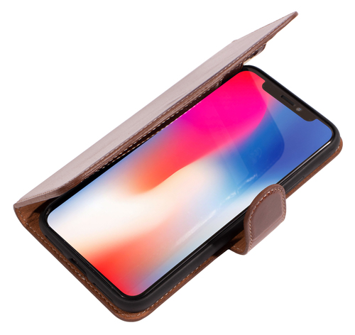 Mobiparts Excellent Wallet Case 2.0 Apple iPhone X, iPhone XS Oaked Cognac – image 5