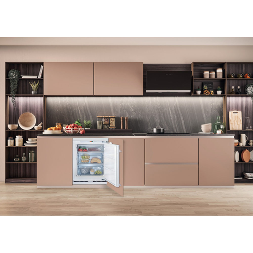 Hotpoint Low Frost HBUFZ011.UK Integrated Undercounter Freezer - Fixed Hinge, Silver/Grey - image 3