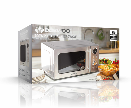 Daewoo SDA2090 microwave Silver Solo microwave – image 1