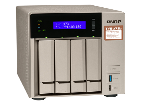 QNAP TVS-473E NAS Tower AMD Embedded R-Series SoC RX-421BD – image 3
