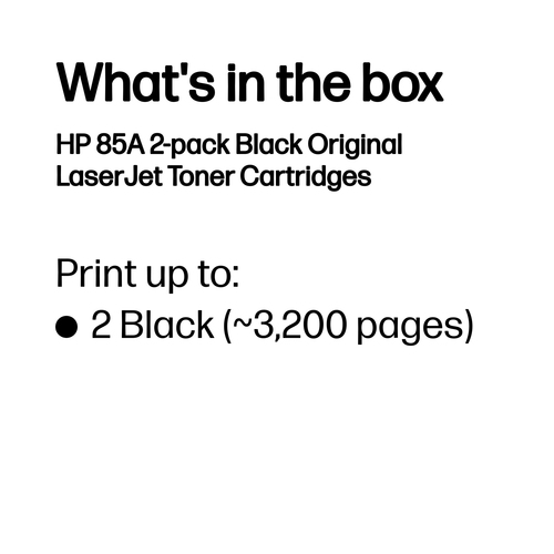 Original HP 85A Black Toner Cartridge Dual Pack (CE285AD) - image 3