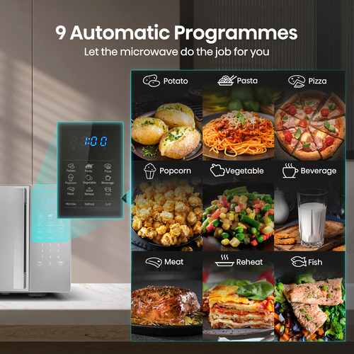 Hisense H20MOMSS4HGUK Silver Combination microwave Countertop – image 5