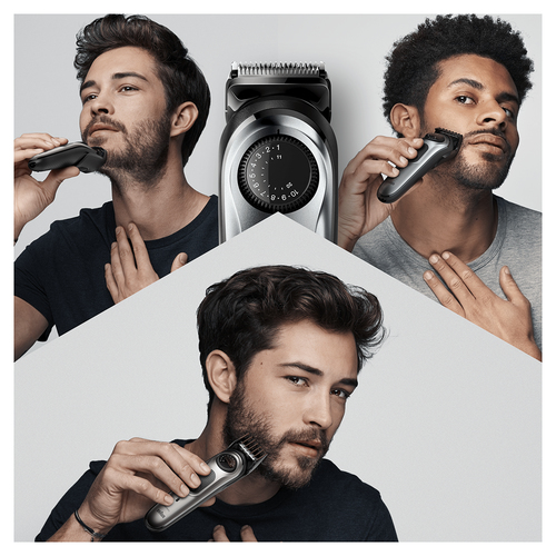 Braun Beard Trimmer BT7240 Men Trimmer & Hair Clipper, 39 Length Settings, Black/Grey Metal – image 9