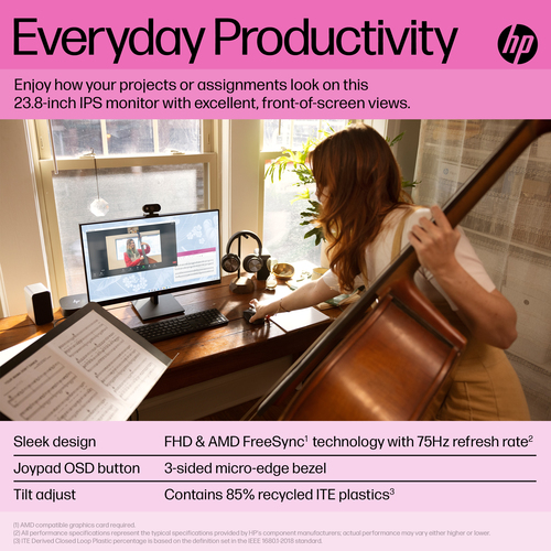 HP V24ie G5 FHD Monitor – image 3