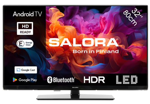 Salora 32RPA650 TV 81.3 cm (32") HD Smart TV Wi-Fi Black 250 cd/m²