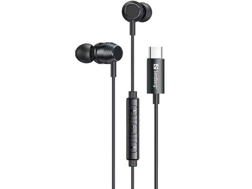 Sandberg 126-50 In-ear Bedraad Zwart USB-C, afbeelding 3