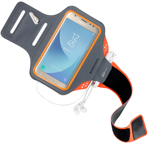 Mobiparts Comfort Fit Sport Armband Samsung Galaxy J3 (2017) Neon Orange – image 4