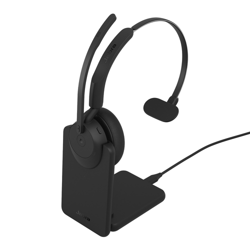Jabra Evolve3 45 MS Mono Black (USB-C) + Oplaadstandaard - Headset, afbeelding 2