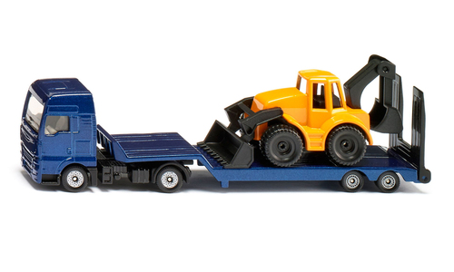 SIKU Super - MAN Lkw met graafmachine modelvoertuig