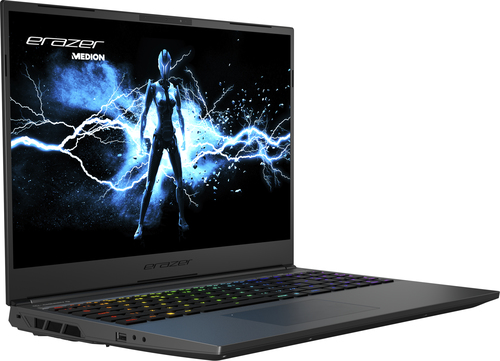 ERAZER Major X20 Intel® Core™ i7 i7-13700HX Ноутбук 40,6 cm (16") Quad HD+ 16 GB DDR5-SDRAM 1 TB Твердотельный накопитель (SSD) NVIDIA GeForce RTX 4070 Wi-Fi 6E (802.11ax) Windows 11 Home Черный QWERTY Американский английский