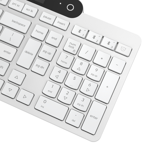 Lenovo 800 Self-Charging Bluetooth Toetsenbord QWERTY Wit, afbeelding 9