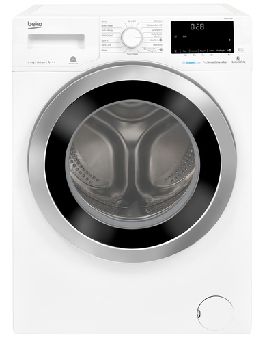 Beko WR860441W стиральная машина Фронтальная загрузка 8 kg 1600 RPM Белый