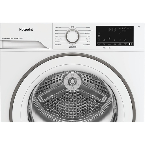 Hotpoint CHSD82MWWUK 8kg Heat Pump Condenser Dryer in White A Rated Pe - image 4