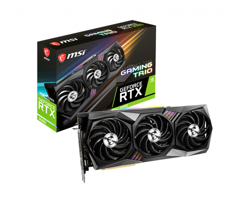 MSI GAMING RTX 3080 TRIO 10G видеокарта NVIDIA GeForce RTX 3080 10 GB GDDR6X