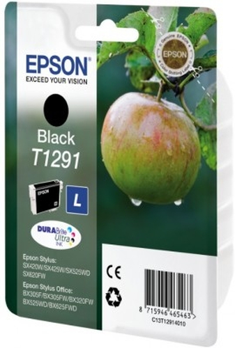 Epson Apple Singlepack Black T1291 DURABrite Ultra Ink