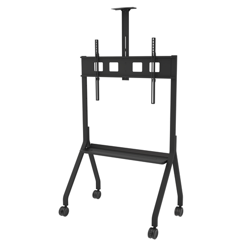PARAMOUNT UNIVERSAL CART FOR 55-75IN DISPLAYS W/ SHELF
