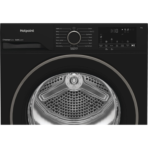 Hotpoint FabricCare C Hsd 82M BB UK 8Kg Heat Pump Tumble Dryer - Black - A+ Rated, Black - image 5
