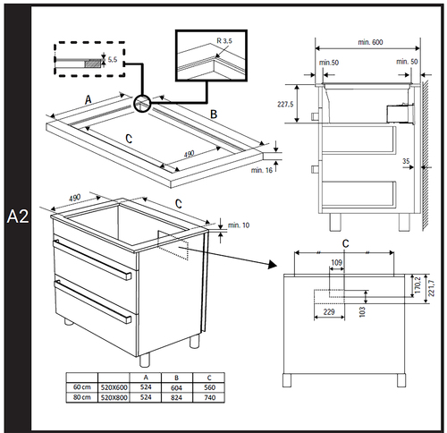 Hotpoint PVH802FK hob Black Built-in Zone induction hob 4 zone(s) Built-in hood – image 7