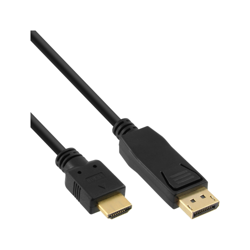Product image: InLine 30pcs Bulk-Pack DisplayPort to HDMI converter cable, black, 2m