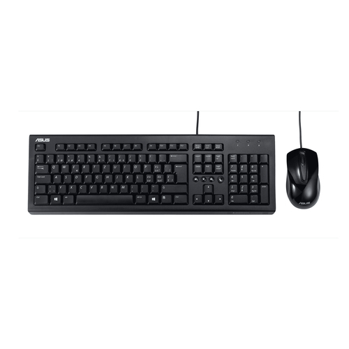 ASUS U2000 Keyboard + Mouse Set Tastatur Maus enthalten Universal USB Schwarz