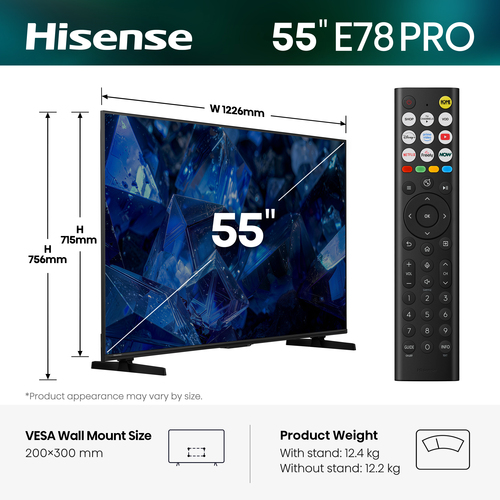 Hisense 55E78STUK PRO – image 2
