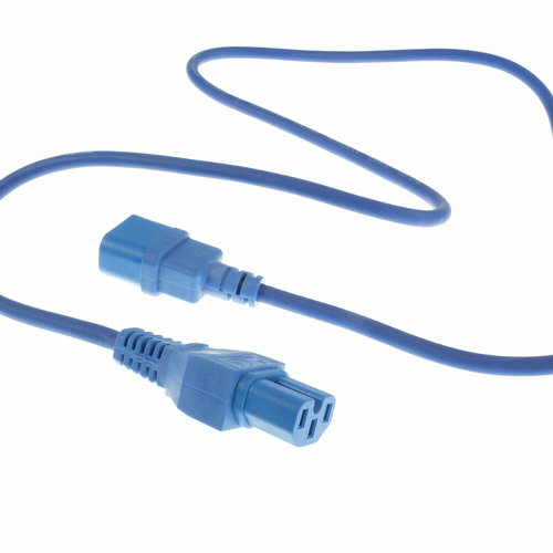 POWERCORD C14-C15 BU 5.00M. 1 stk, afbeelding 2