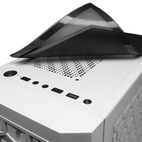 Mars Gaming MCMESHW Micro ATX Gaming PC Case 3x Fan FRGB White – image 5