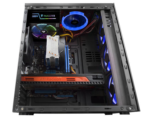 Mars Gaming MCGBLUE computer case Midi Tower Black – image 8