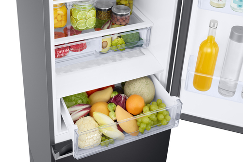 Samsung RB38C607AB1 60cm Series 8 SpaceMax Frost Free Fridge Freezer - Black Steel - image 3