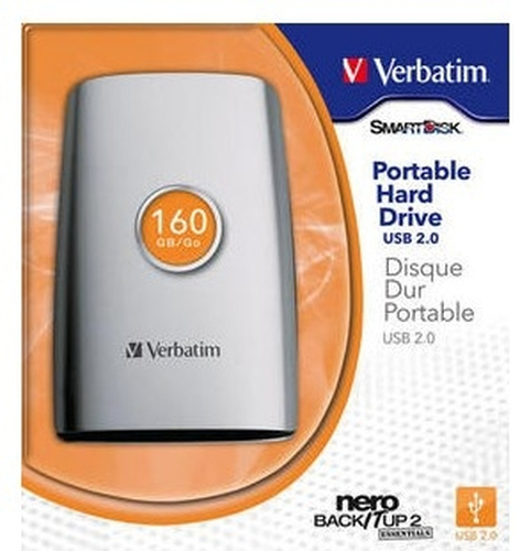 Verbatim 2.5'' Portable Hard Drive USB 2.0 160GB