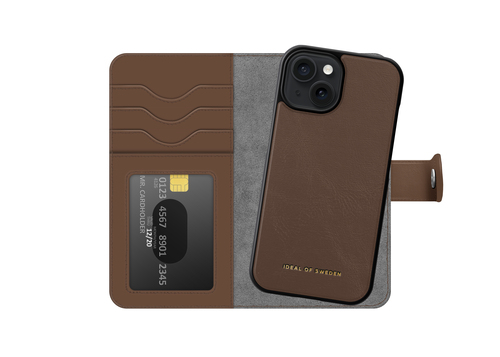 iDeal of Sweden Magnet Wallet+ iPhone 15 Dark Brown – image 3