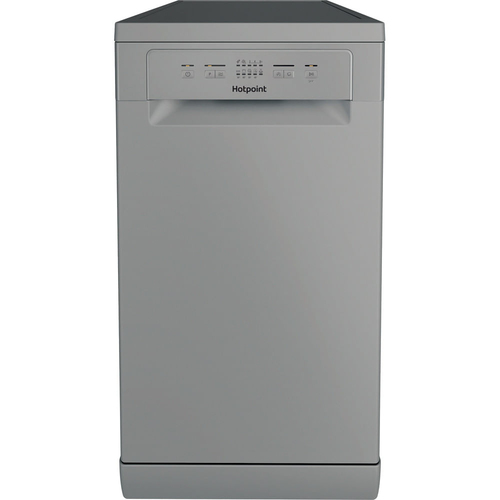 Hotpoint HP2FE10CS90SUK Slimline Dishwasher - Silver/Grey - image 1