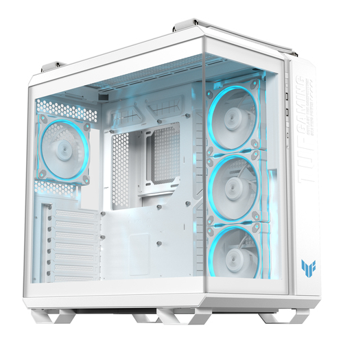 Asus Tuf Gaming GT502 Horizon TG Argb Duel Chamber tempered Glass Atx Gaming PC Case - White - 90DC0093-B19010 - image 4