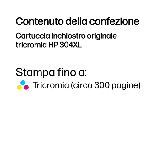 HP 304XL – Cartuccia tricromia originale