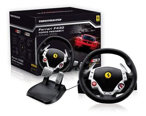 Thrustmaster AC-F430WG Gaming Controller Black, Silver Steering wheel + Pedals Analogue / Digital PC