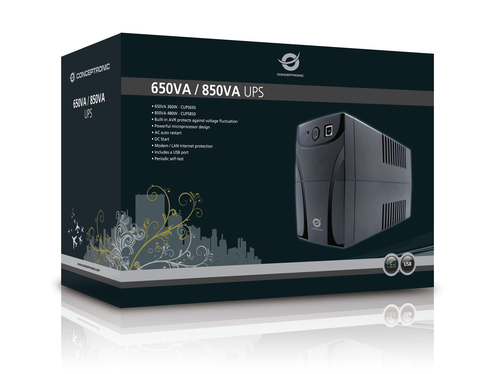 Conceptronic 650VA 360W UPS – image 3